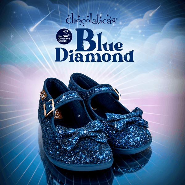 Chocolaticas® Blue Diamond Mary Jane - Chaussure plate - Retro Eclectic