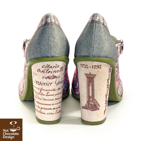 Chocolaticas® Marie Antoinette Pompe à talons hauts Mary Jane pour femmes - Rétro éclectique