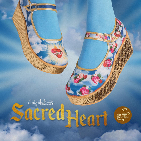 Chocolaticas® Sacred Heart Plateforme Mary Jane pour femme - Rétro éclectique